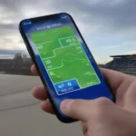 Checking the Buffalo Bills Game Temperature on a Smartphone