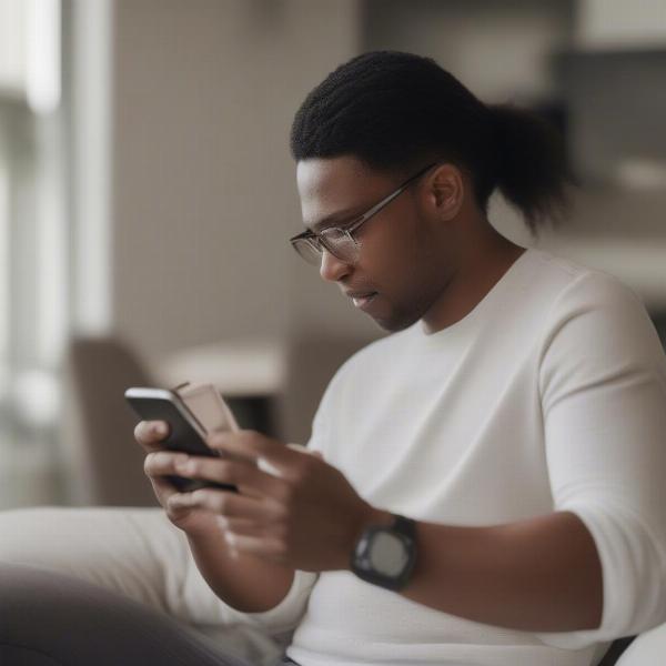 Checking Chargers News on Phone