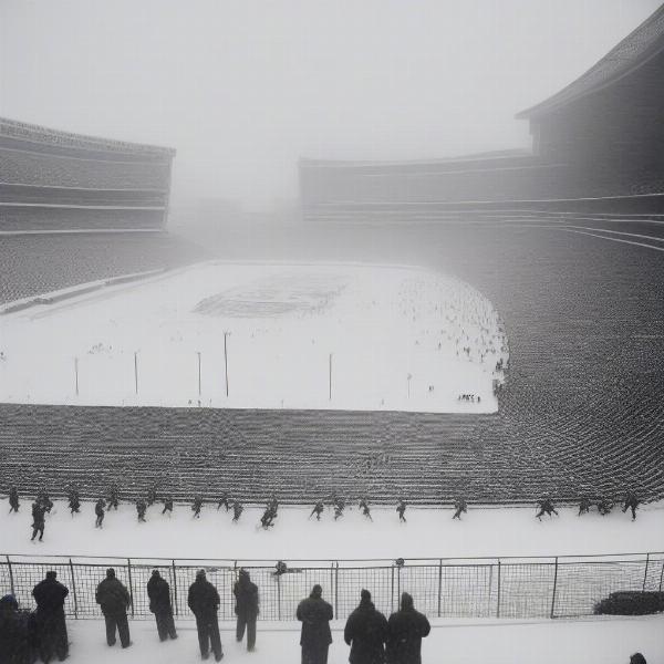 Chicago Bears Game Delayed Due to Heavy Snow at Soldier Field