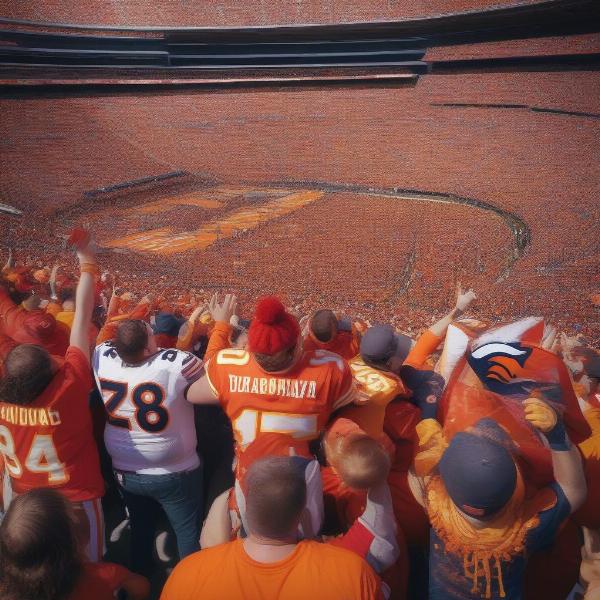Chiefs Broncos Fans Celebrating Image