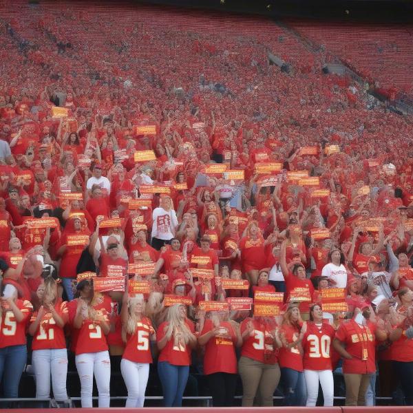 Chiefs Fans Taylor Swift Signs at Game