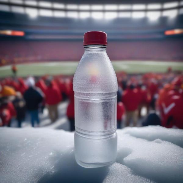 Frozen Water Bottle at Chiefs Game