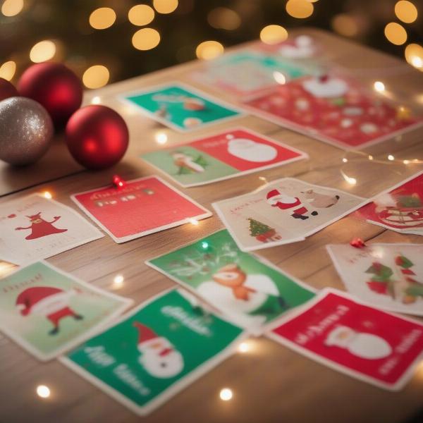Printable Christmas Bingo Cards for Adults