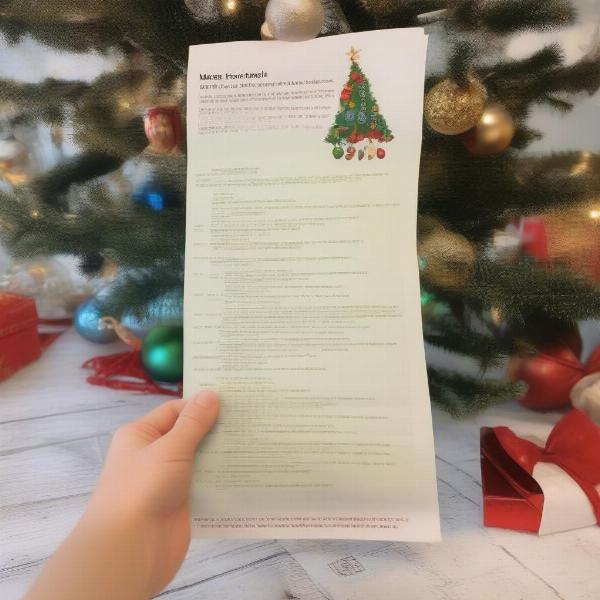 Printable Christmas Mad Libs Sheet for Adults