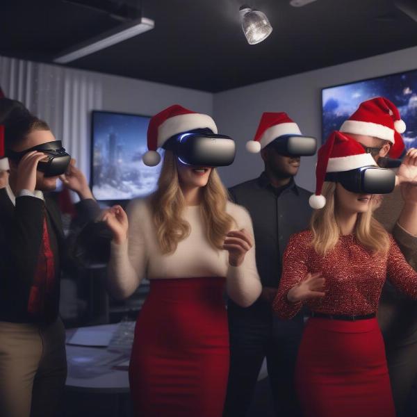 Virtual Reality Christmas Games at Office Party