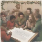 christmas-poem-left-right-game-setup-illustration