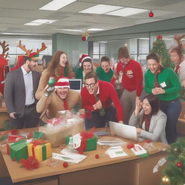 Fun Christmas Scavenger Hunt for Office Team Building