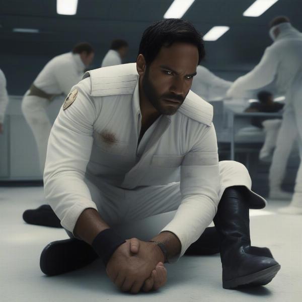 Cinna Being Brutally Beaten by Peacekeepers