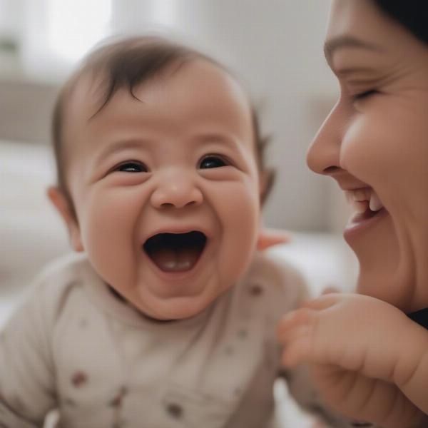 Baby Laughing During Classic Peekaboo Game