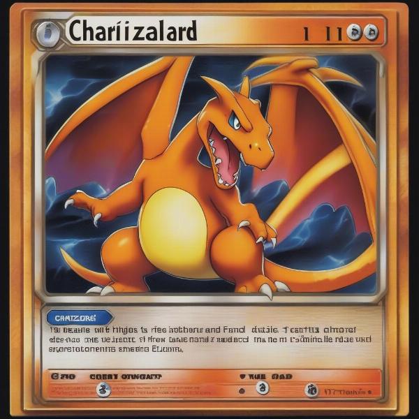 Iconic Charizard from the Classic Pokémon TCG Base Set