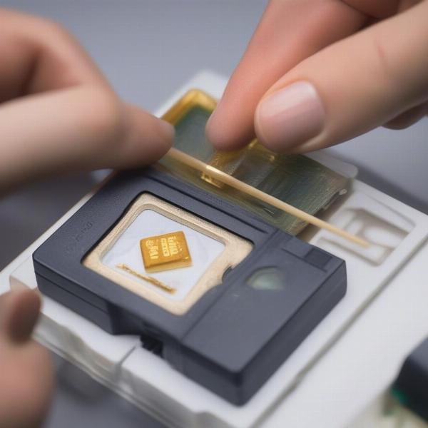 Cleaning DS Game Contacts with Isopropyl Alcohol and Cotton Swab
