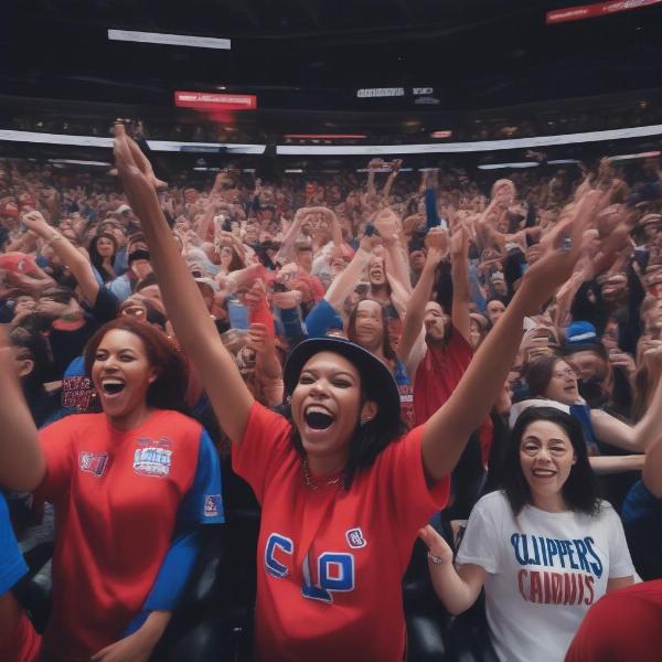 Clippers Fans at Crypto.com Arena