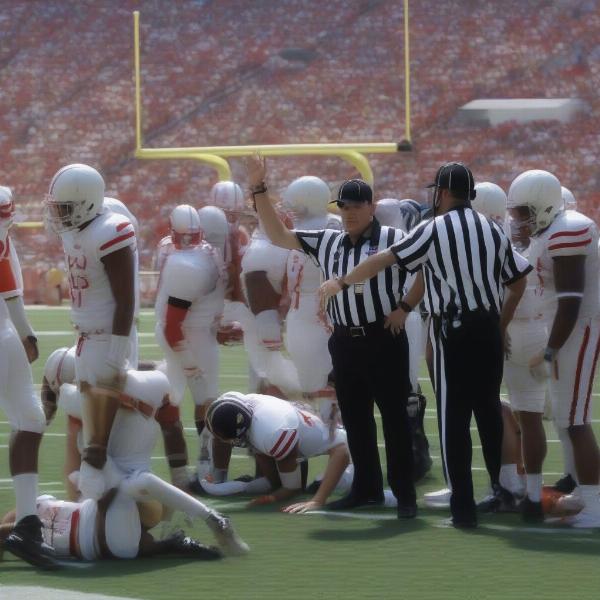 College Football Game Clock Stoppage