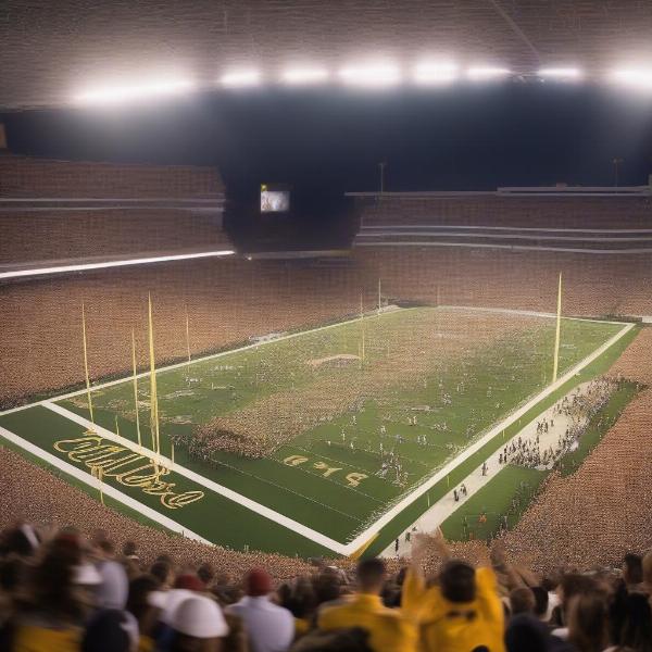 College Football Game in Progress