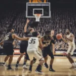 Colorado Buffaloes Basketball Game Action