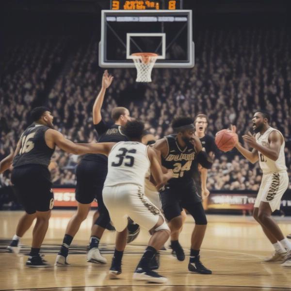 Colorado Buffaloes Basketball Game Action
