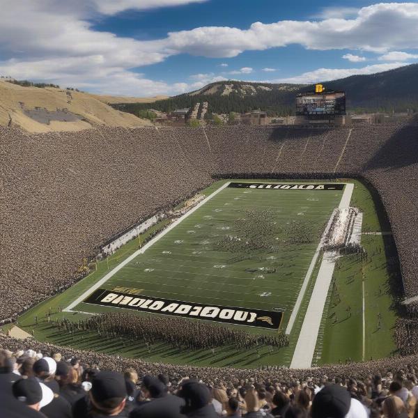 Colorado Football Game Day at Folsom Field