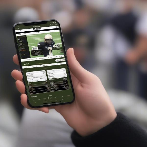 Colorado Football Game Schedule on Mobile Phone