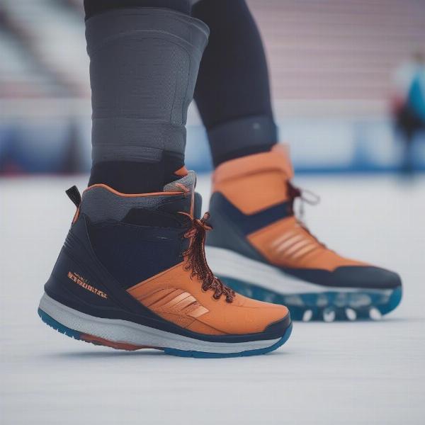 Comfortable shoe options for a hockey game