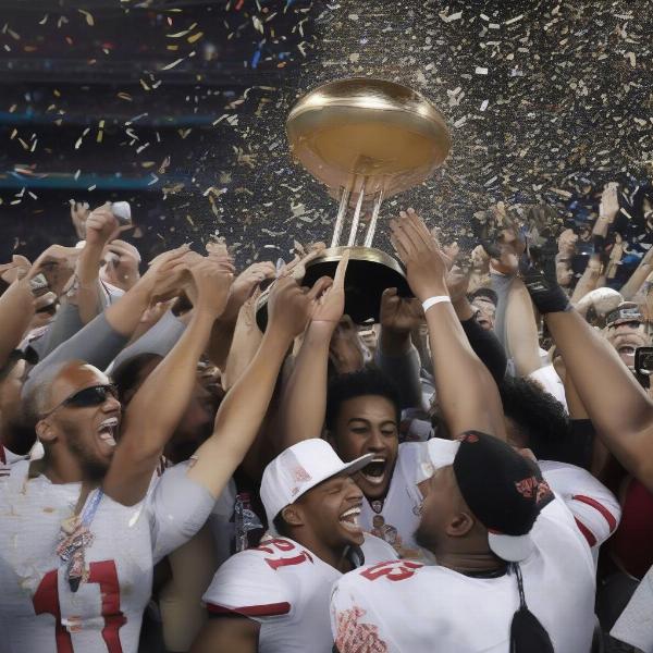 Conference Championship Trophy Celebration