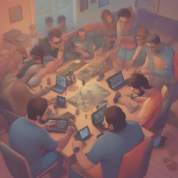 Gamers connecting online through various platforms and communities.
