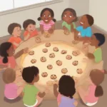 Children Playing Cookie Jar Game in a Circle
