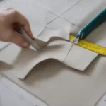 Cutting Cornhole Bag Fabric Squares