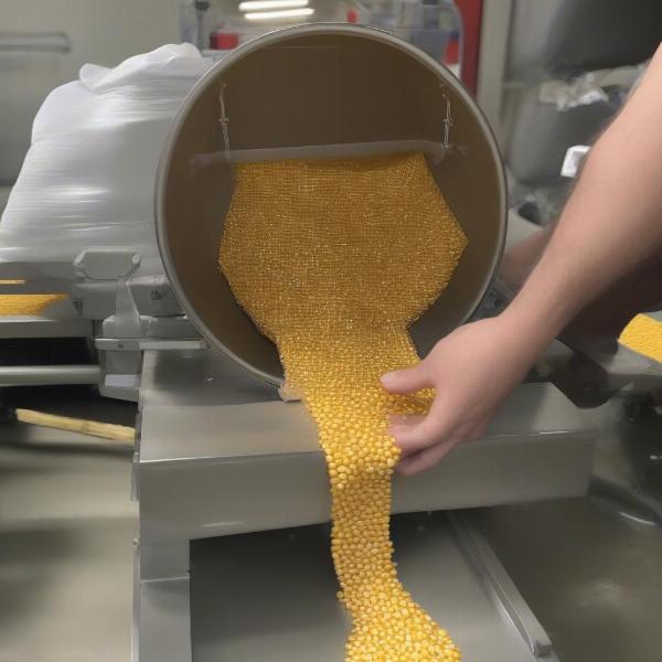 Filling and Sewing Cornhole Bags