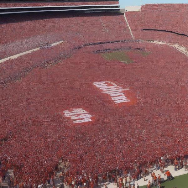 Cotton Bowl Stadium game day crowd