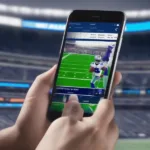 Dallas Cowboys Game Score Update on Mobile Phone