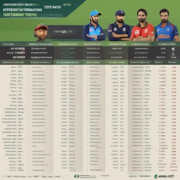 Cricket Match Formats Comparison