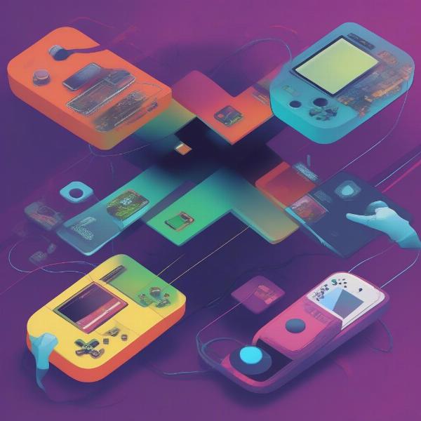 Conceptual image representing cross-platform gaming.