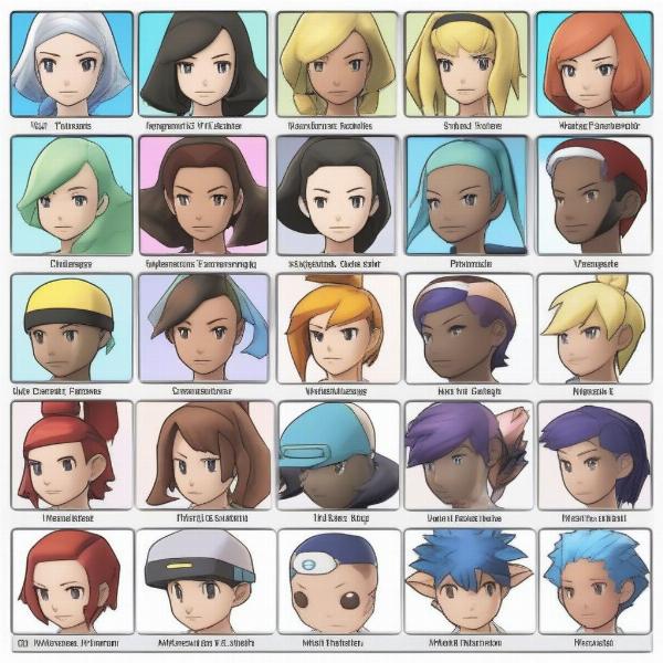 Customizing the player character’s appearance in Pokemon X