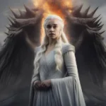 Daenerys Targaryen alternate ending depiction: Showcases a more nuanced portrayal of Daenerys Targaryen's descent into madness, emphasizing the internal conflict and tragic downfall.