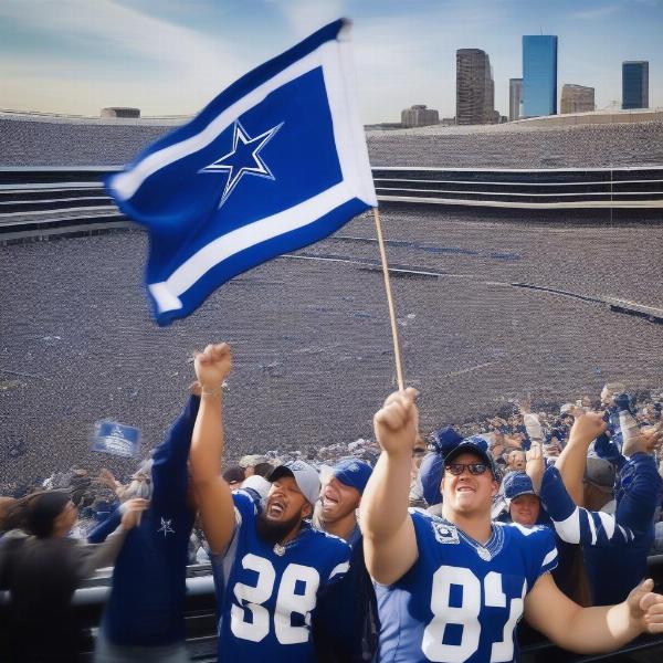 Dallas Cowboys Fans Celebrating
