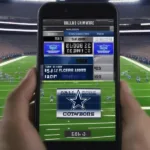 Dallas Cowboys Game Final Score on Mobile Phone