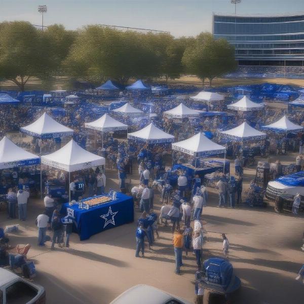 Dallas Cowboys Tailgate Party Before Game