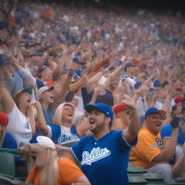 Dallas vs. Philadelphia Baseball Fans