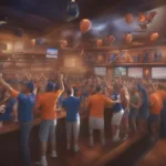 Denver Broncos Fans Watching at a Bar