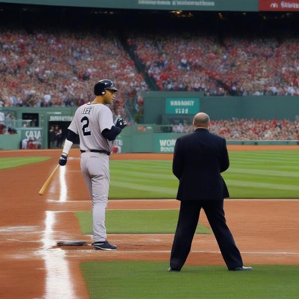 Derek Jeter's final at-bat in Fenway Park against the Red Sox