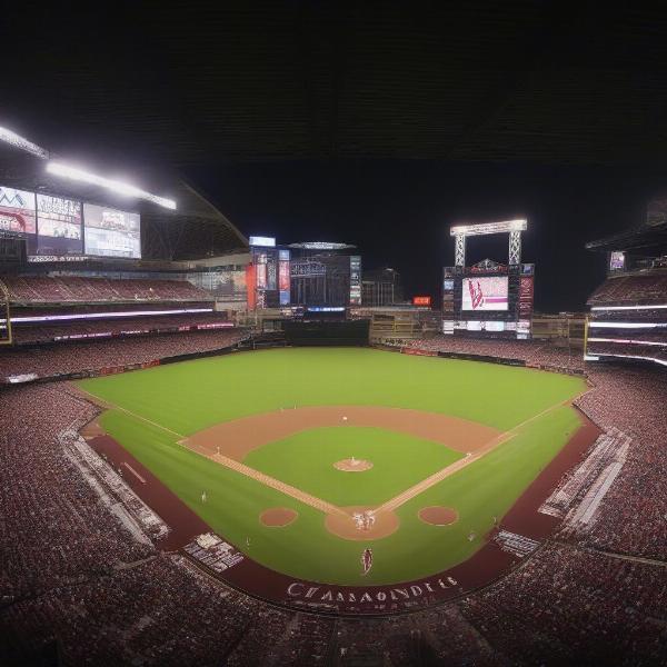 Diamondbacks Fans Cheering at Chase Field