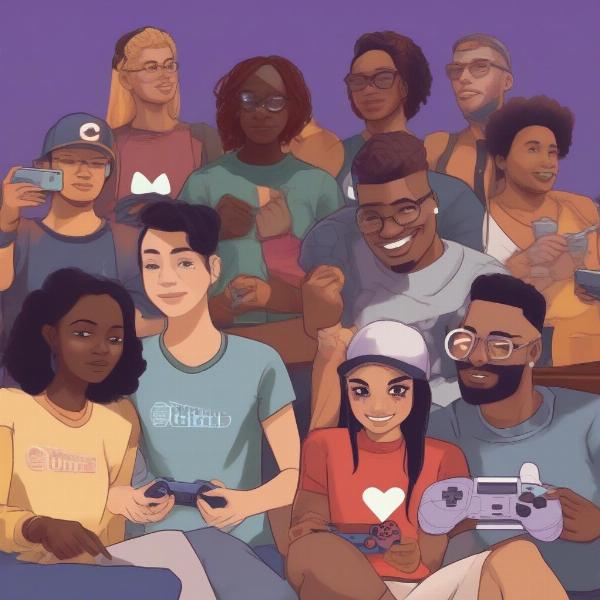 Diverse Group Gaming Online