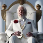 Donald Sutherland as President Snow in The Hunger Games