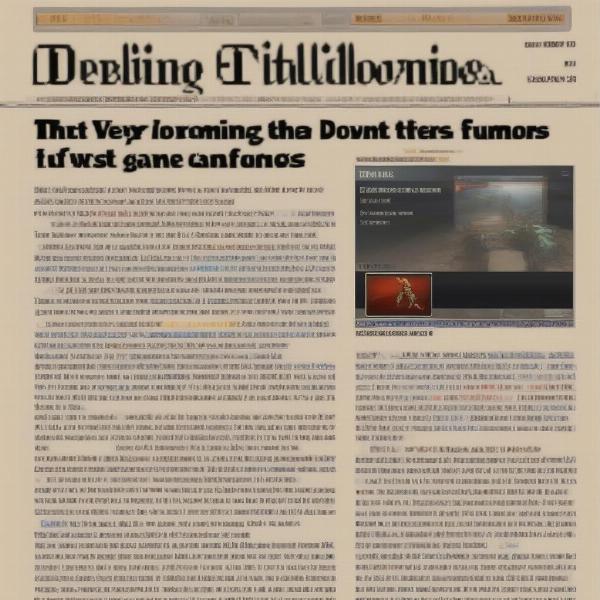 News Article Debunking Gaming Rumors
