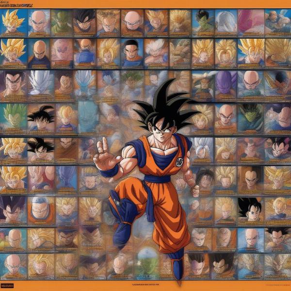 Dragon Ball Z Supersonic Warriors 2 Character Select Screen