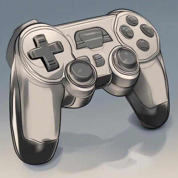 Final Touches on a Video Game Controller Drawing
