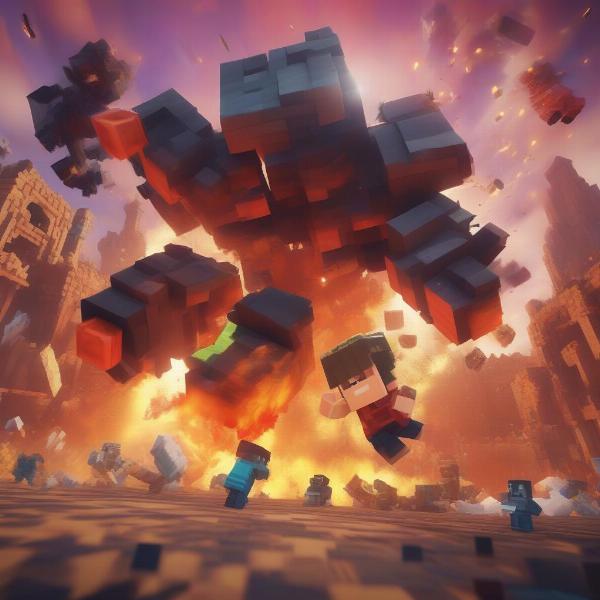 Hypixel Bedwars Player Securing a Clutch Final Kill in a Dream Game Scenario
