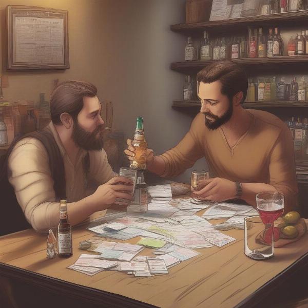 Customizing Drinking Card Game Rules and Choosing Beverages