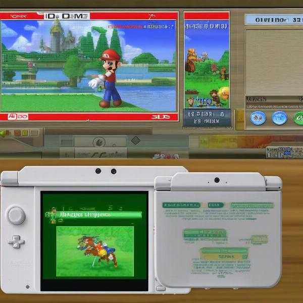 DS Game Displayed on 3DS Screen