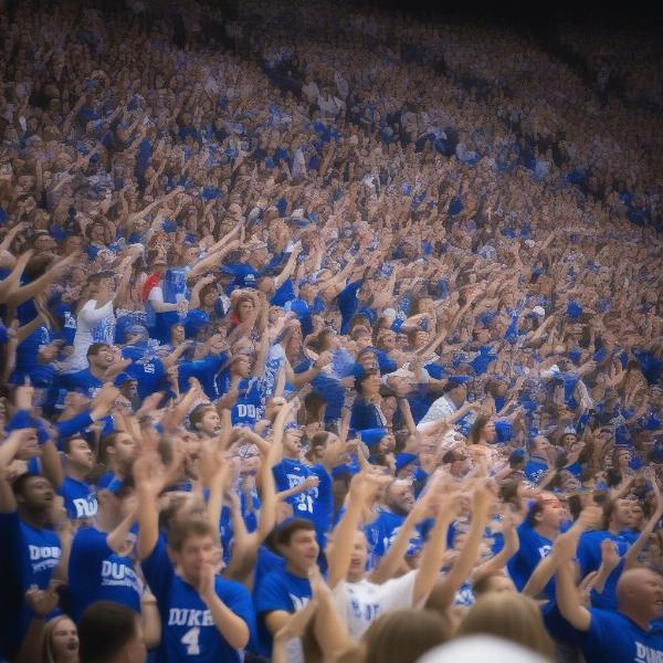Duke vs NC State rivalry game atmosphere: Intense fans